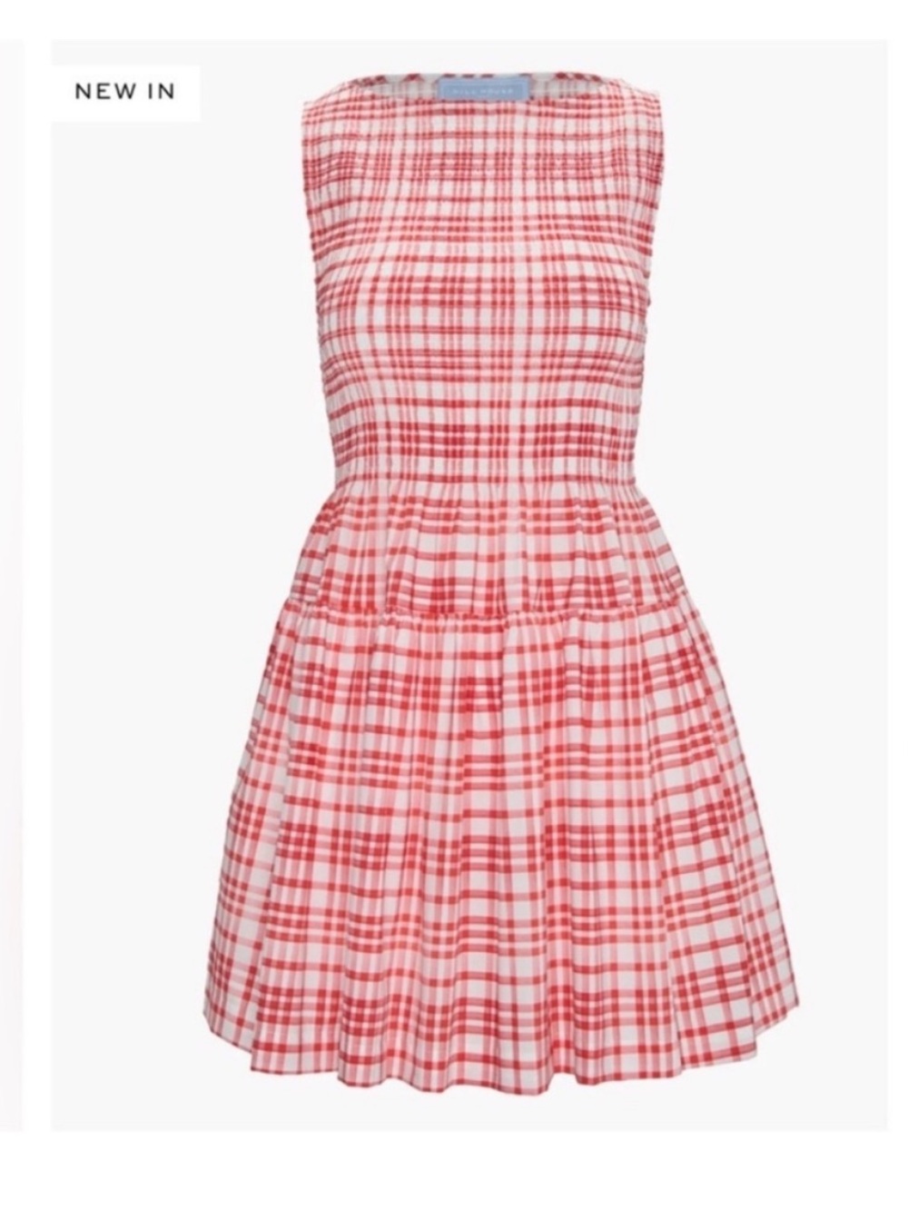 NEW Hill House Mini Cosima Nap dress. Cherry Gingham. S. NWT - Picture 2 of 6